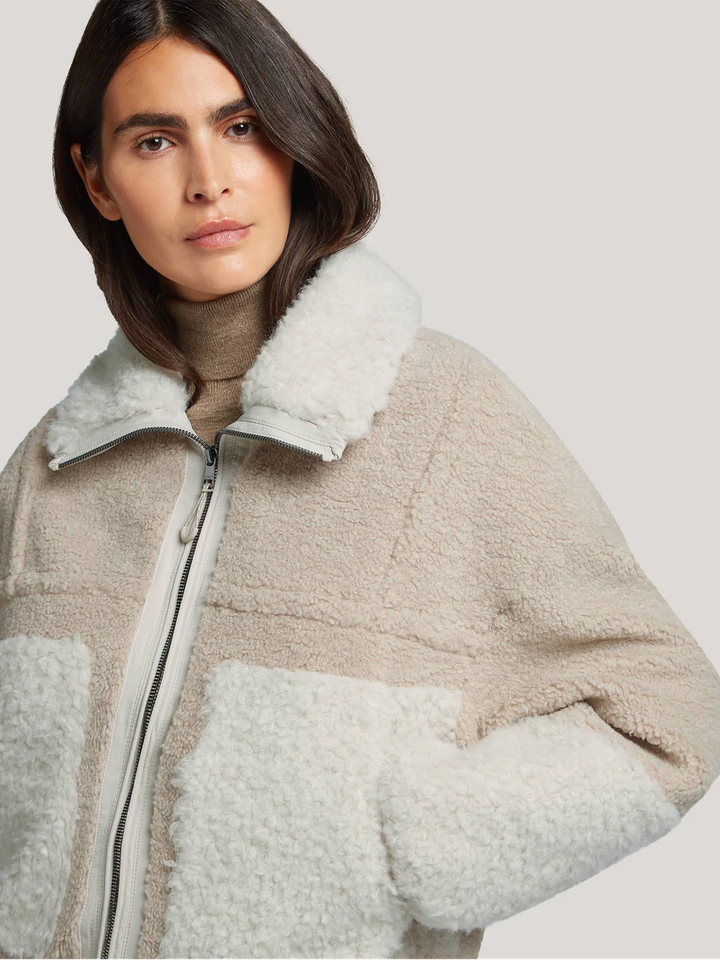 Beige teddy jas Kirsi Reset 
