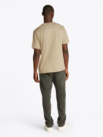 Beige t-shirt met ronde hals Tommy Hilfiger 