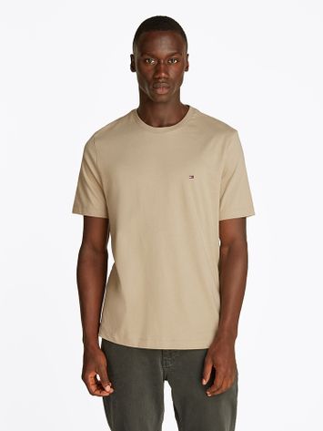 Beige t-shirt met ronde hals Tommy Hilfiger 