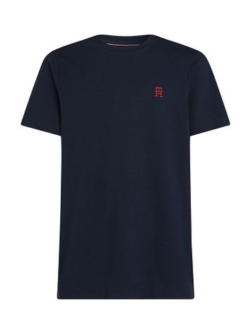 Donkerblauwe t-shirt met ronde hals Tommy Hilfiger 