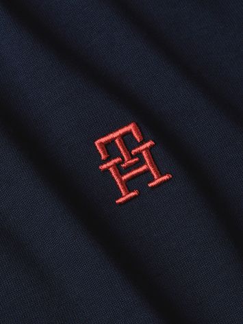 Donkerblauwe t-shirt met ronde hals Tommy Hilfiger 
