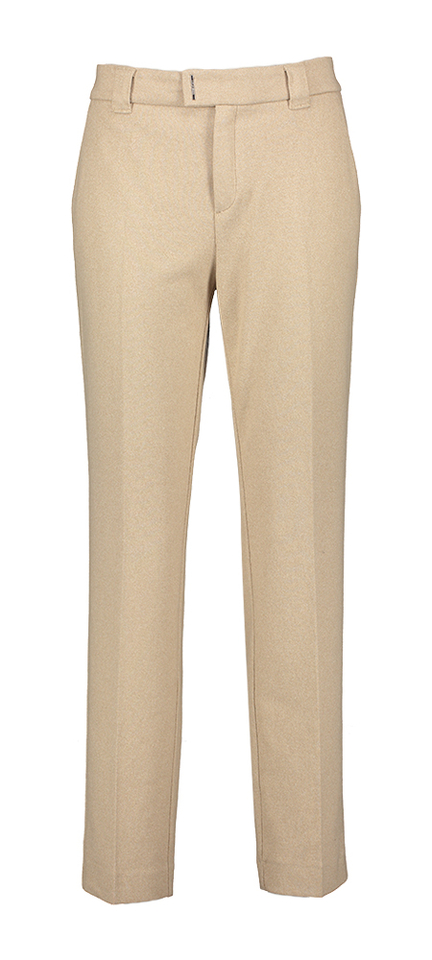 Beige zachte geklede broek May Zigarette Rosner