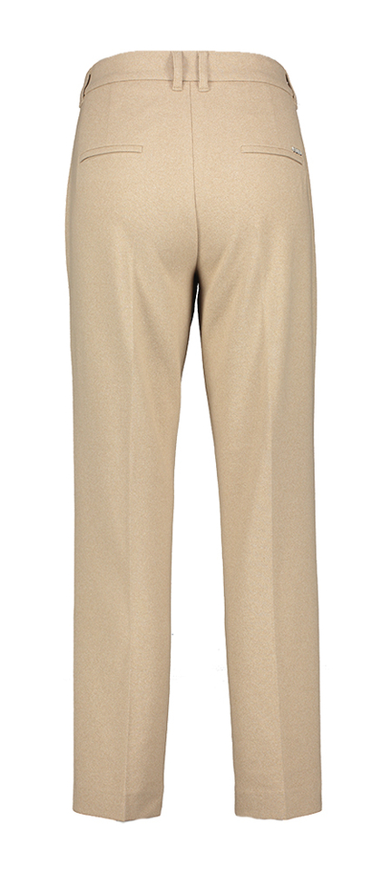 Beige zachte geklede broek May Zigarette Rosner