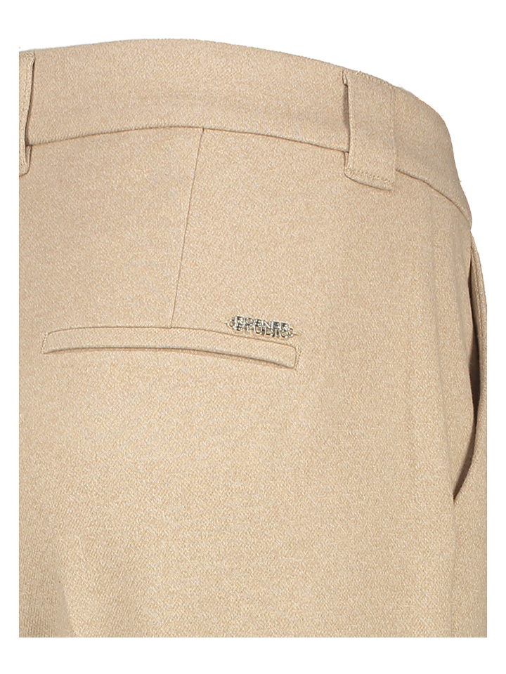 Beige zachte geklede broek May Zigarette Rosner