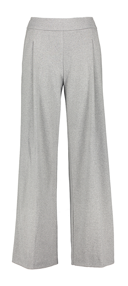 Lichtgrijze wijde broek Mara Wide Leg Rosner