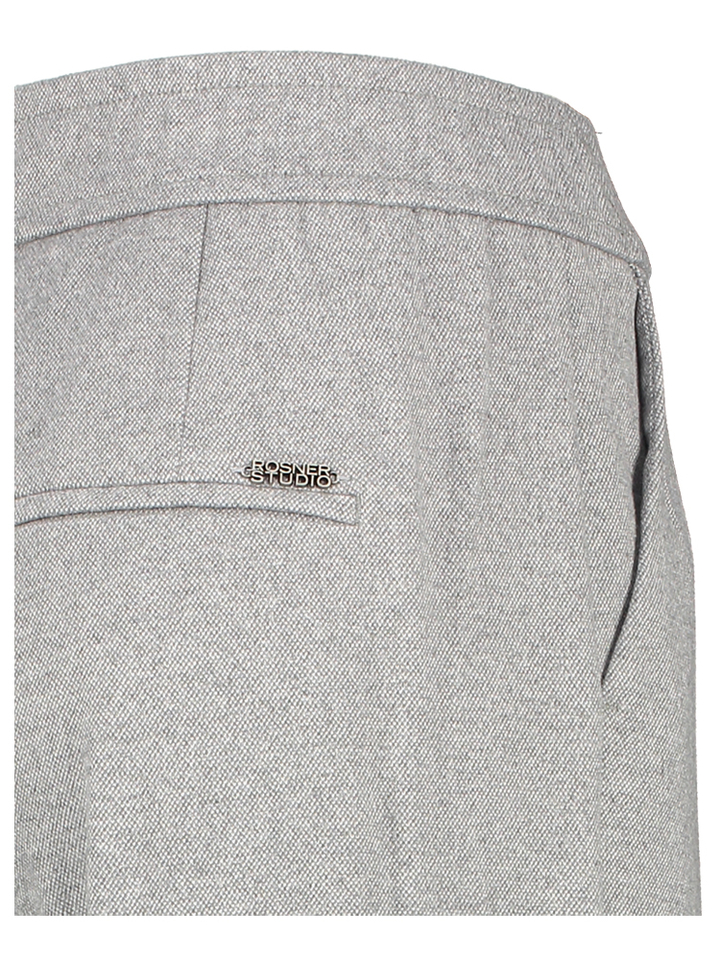 Lichtgrijze wijde broek Mara Wide Leg Rosner