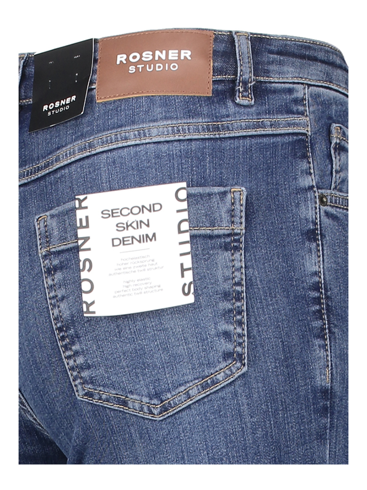 Blauwe bootcut jeans Rosner 