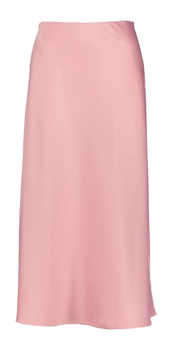 Lila lange glanzende rok met elastiek Yaspella Y.A.S