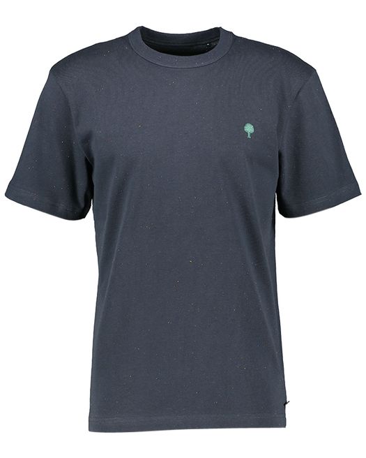 Donkerblauwe gespikkelde t-shirt Faguo