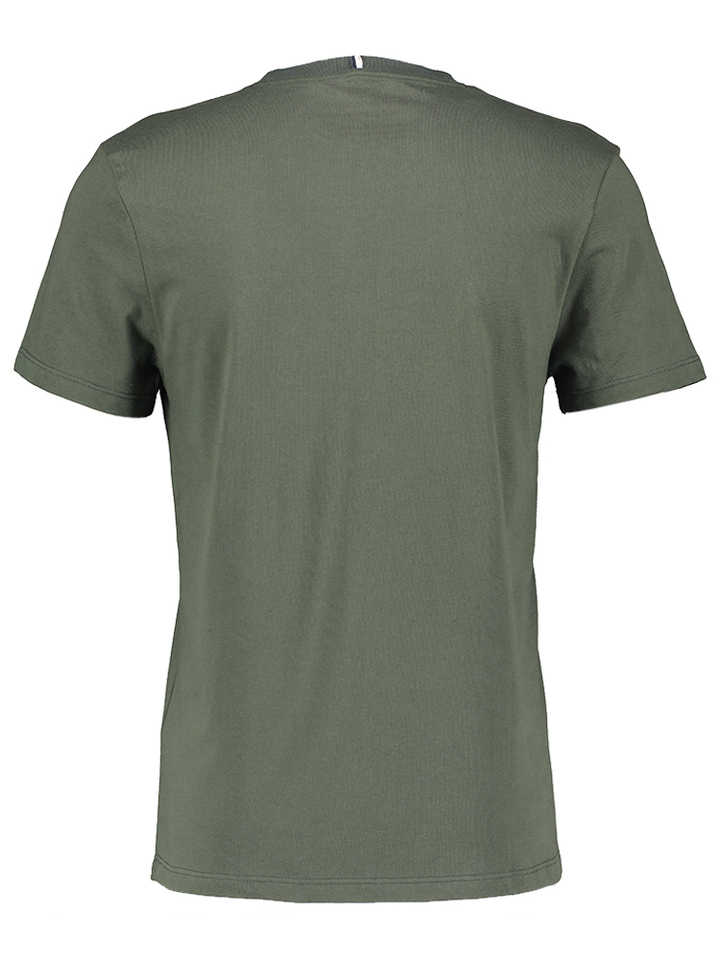 Groene katoenen t-shirt met logo Faguo 