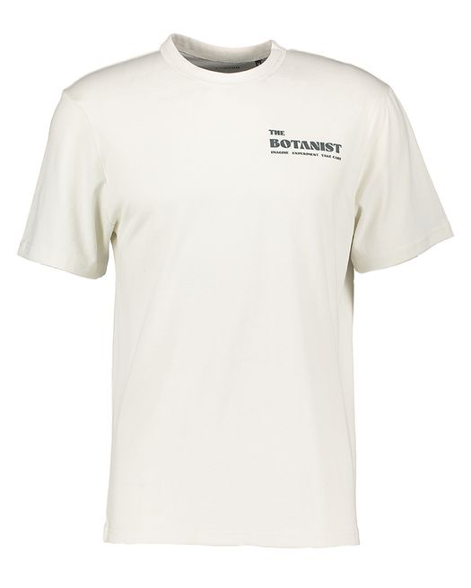 Ecru t-shirt met groene opdruk Faguo