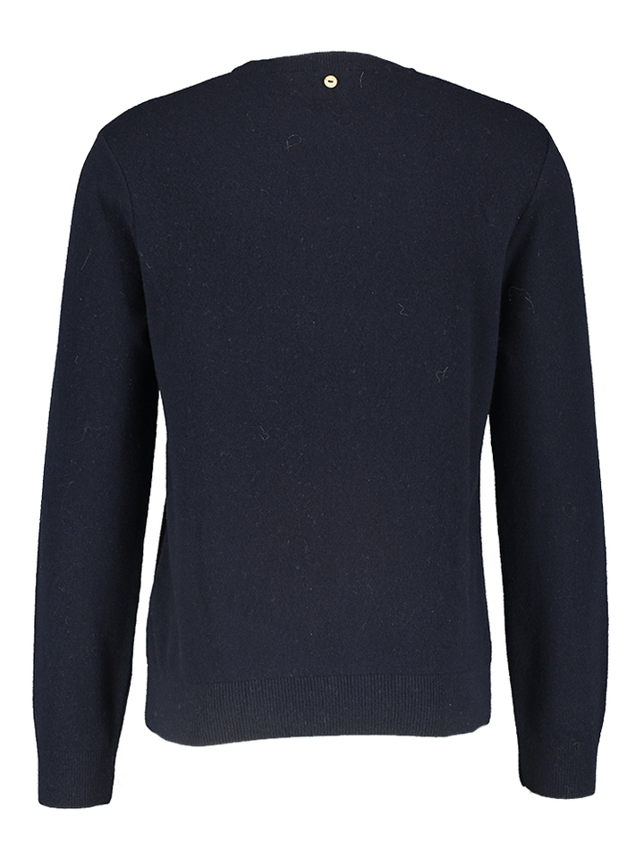 Blauwe wollen trui Faguo 