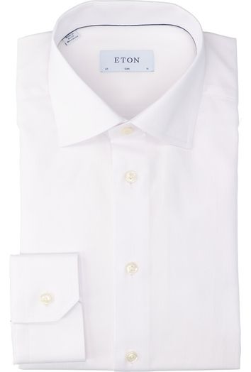 Wit katoenen hemd (slim fit) met lange mouwen Eton