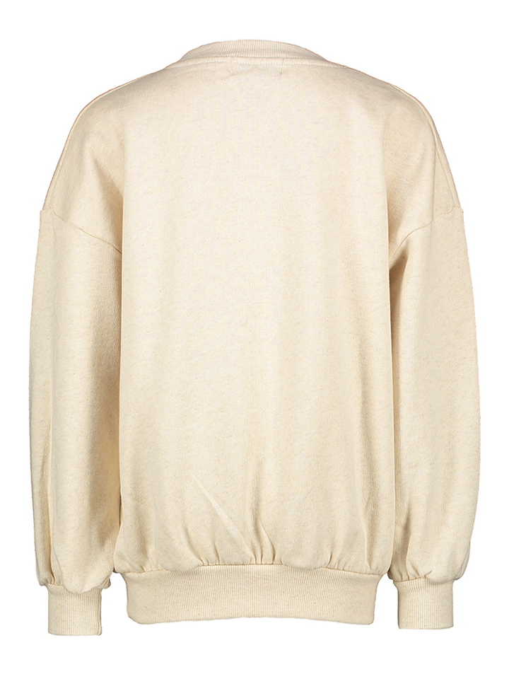 Ecru sweater met schaakfiguren Bobo Choses 