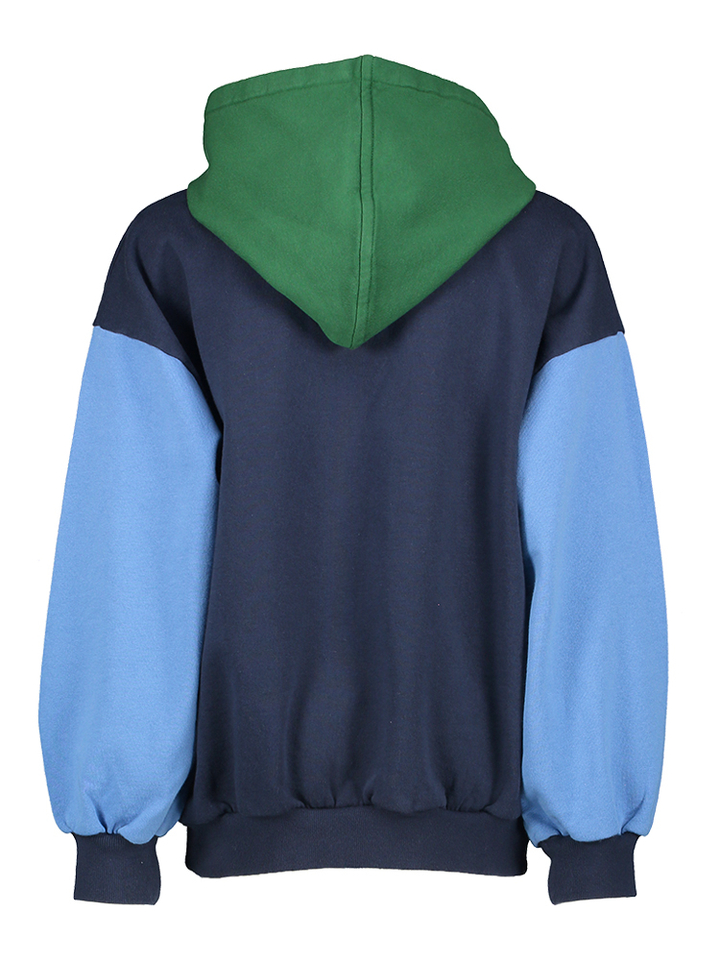 Multicolor sweater met kap Bobo Choses 