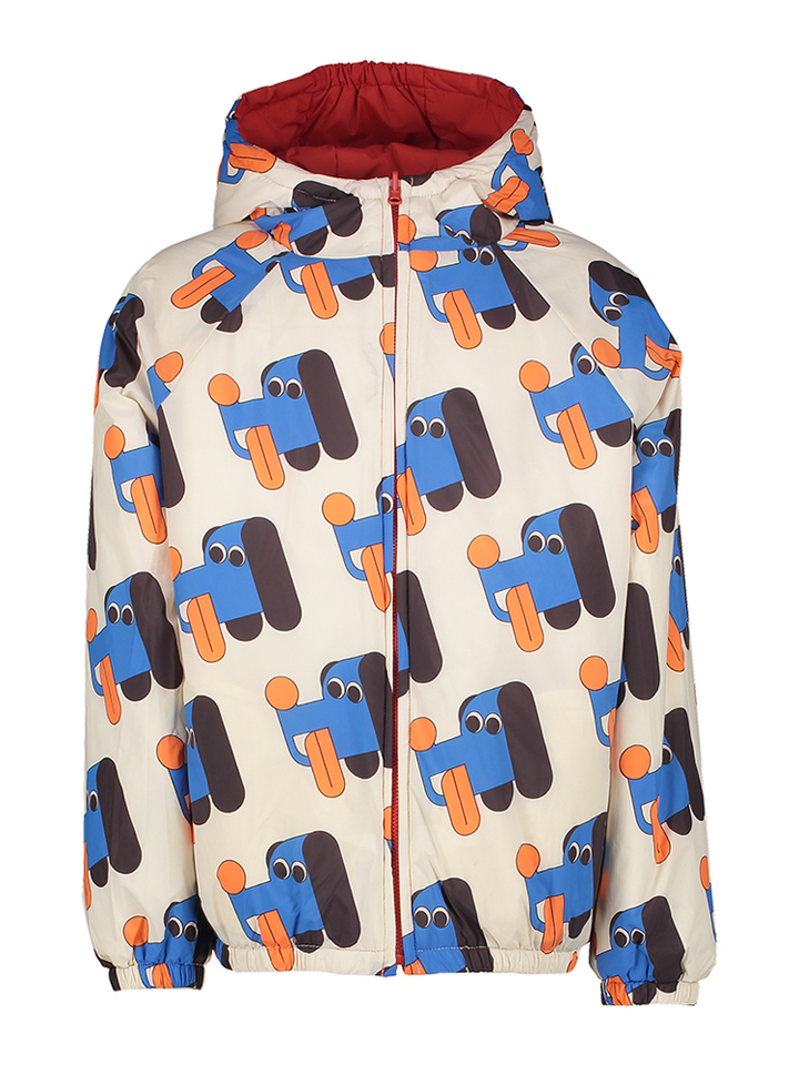 Multicolor reversicel jas met kap Bobo Choses