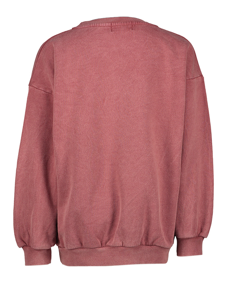Roestkleurige sweater met print Bobo Choses