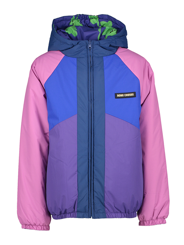 Multicolor jas met kap Bobo Choses