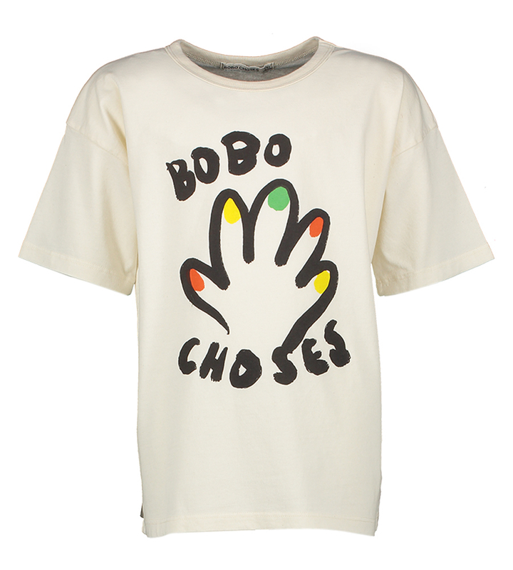 Witte t-shirt met opdruk Bobo Choses