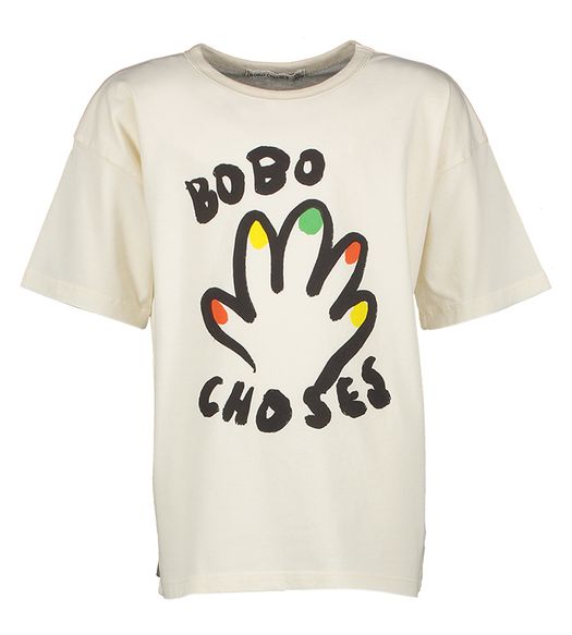Witte t-shirt met opdruk Bobo Choses