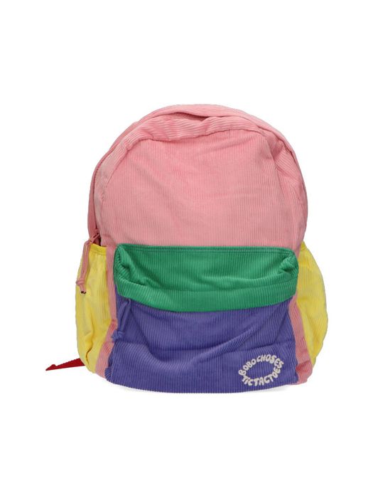 Multicolor ribfluwelen rugzak Bobo Choses