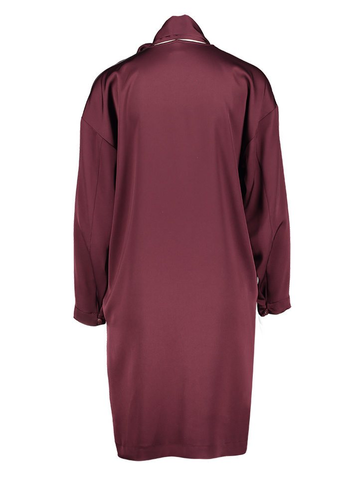 Bordeaux jurk met lange mouwen Persia Marella