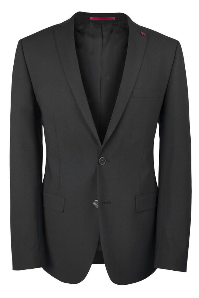 Zwarte slim fit blazer Roy Robson