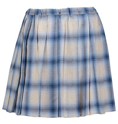 Blauw geruiten rrokk Bee Maan