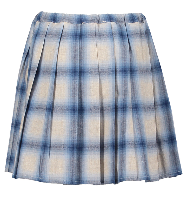 Blauw geruiten rrokk Bee Maan 