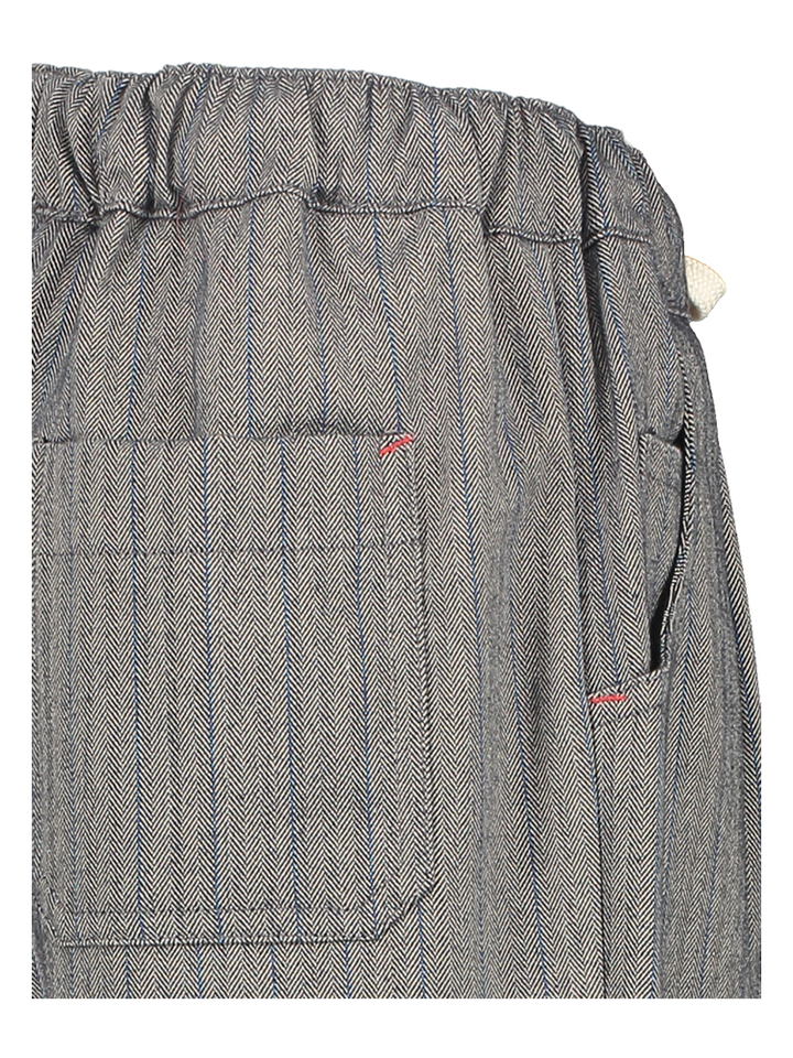 Gestreepte donkergrijze broek Fossa Maan