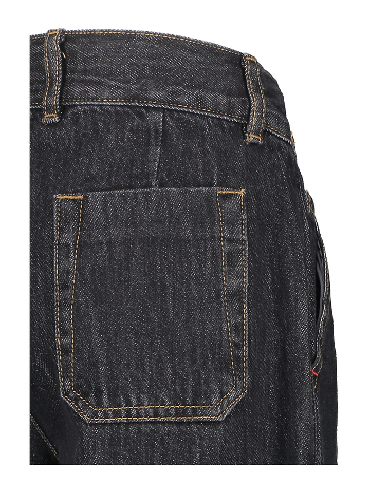 Donkerblauwe baggy fit jeans Fish Maan 
