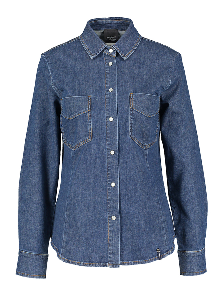 Blauw katoenen jeanshemd Falda Persona 
