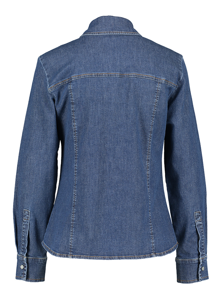 Blauw katoenen jeanshemd Falda Persona 