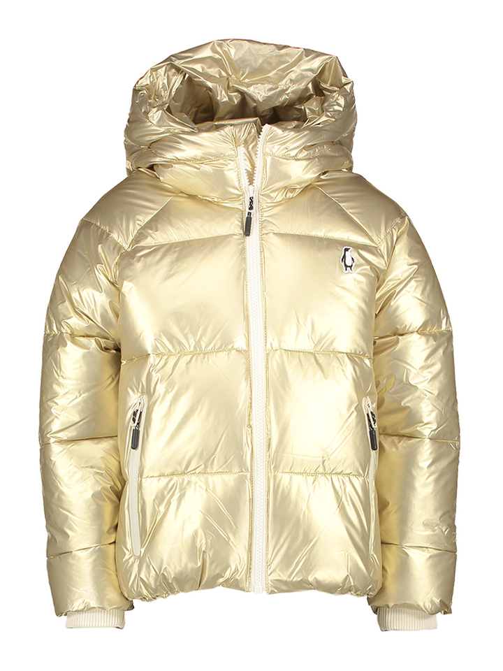 Goud kleurige jas met erits en kap Flashy Dragon Gosoaky 