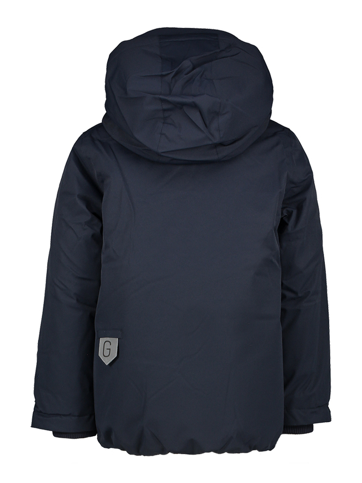 Donkerblauwe jas met kap Chipmunk Gosoaky