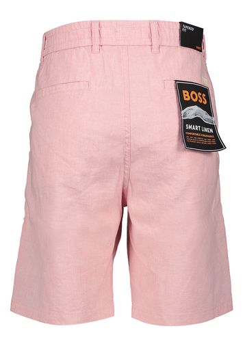 Roze linnen short tapered fit Hugo Boss