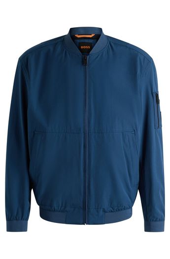 Blauwe jas met rits Hugo Boss 