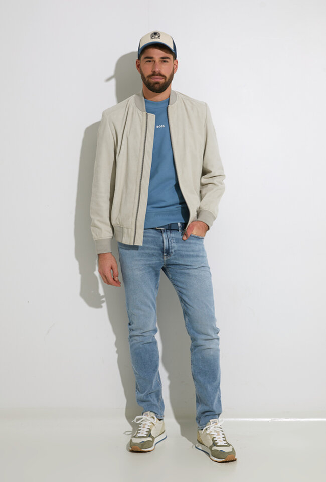 Blauwe slim fit jeans Hugo Boss