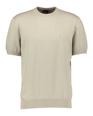 Hugo Boss Light beige gebreide t-shirt Kanache