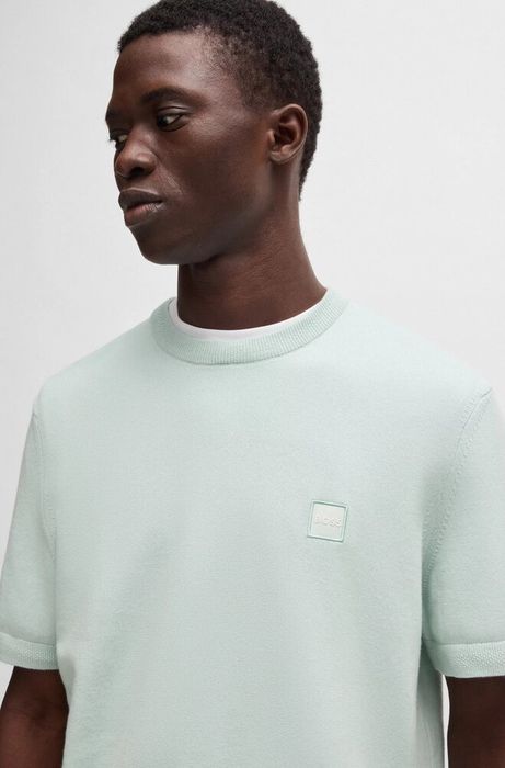 Muntgroene trui met korte mouwen Kanache Hugo Boss