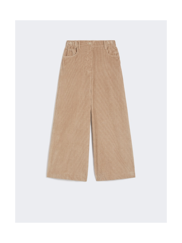 Roze ripfluwelen broek Ursola Max Mara