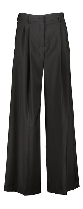 Zwarte wijde geklede broek Adelfi Max Mara