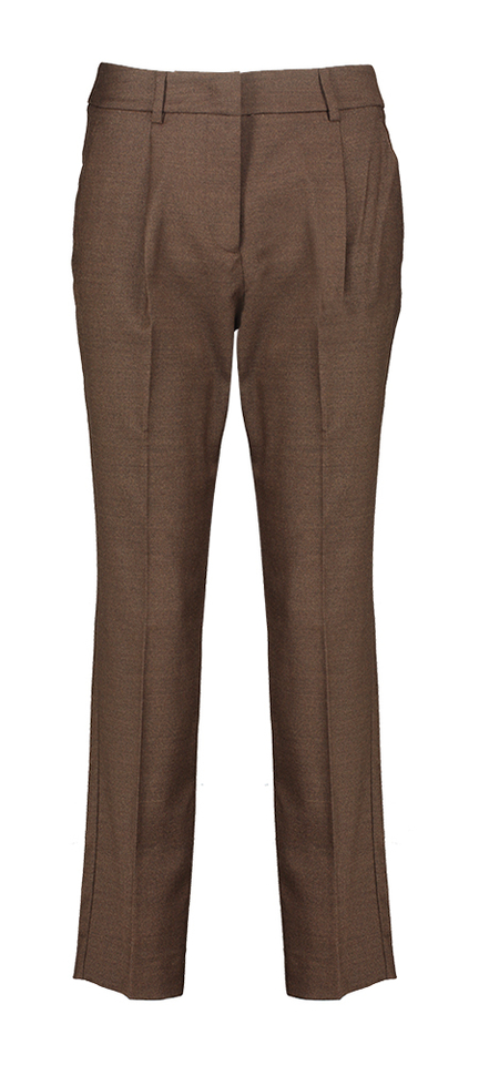 Bruine broek met plooi Max Caldaja Mara Weekend
