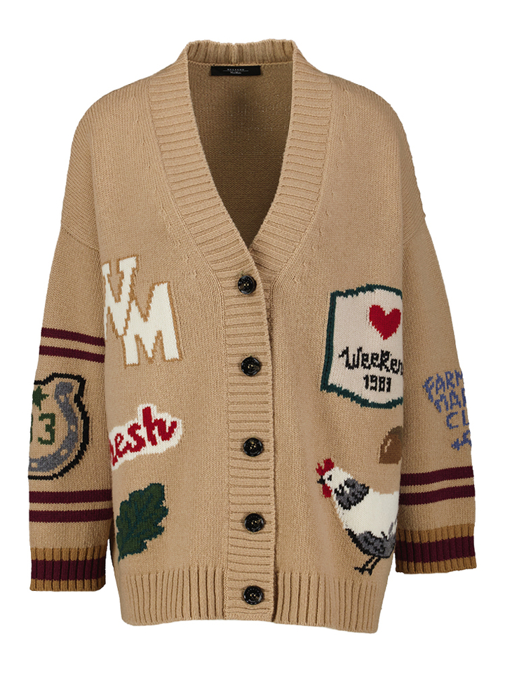 Beige gilet met knoopsluiting Belgio Max Mara 