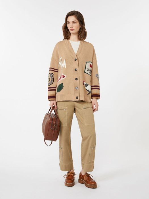 Beige gilet met knoopsluiting Belgio Max Mara