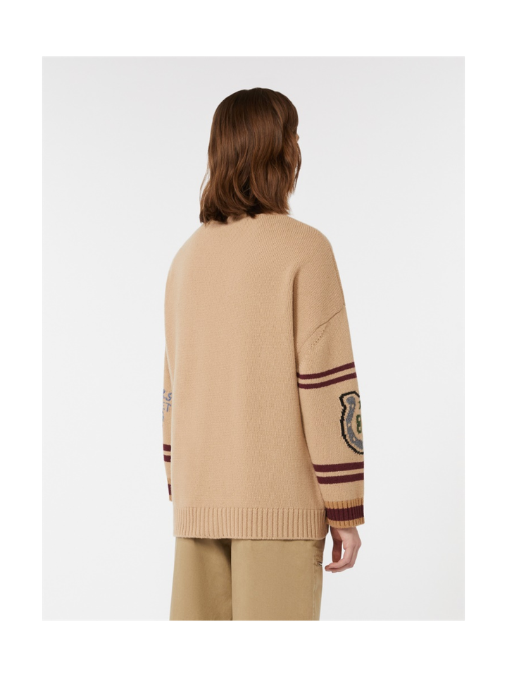 Beige gilet met knoopsluiting Belgio Max Mara 