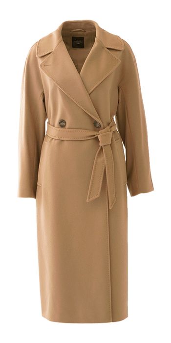 Beige lange wollen mantel Resina Max Mara Weekend