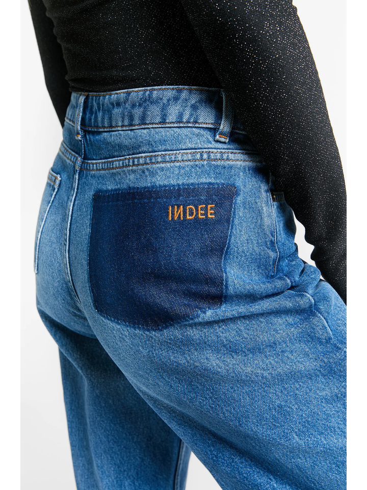 Blauwe straight fit jeans Tonic Indee Girls 