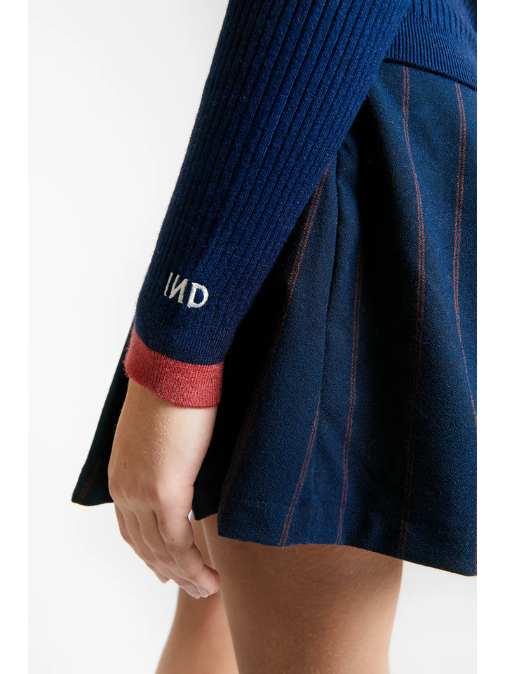 Donkerblauwse gestreepte rok Taormina Indee Girls 