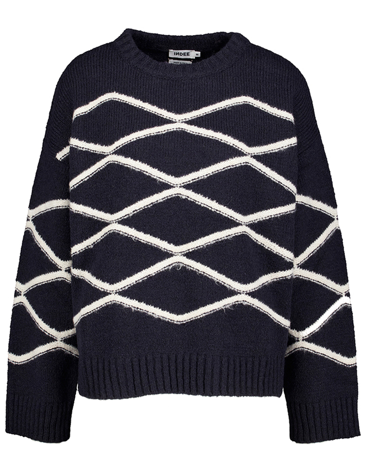 Donkerblauwe gebreide pull Triumph Indee Girls 